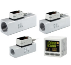 Cảm biến, thiết bị đo lưu lượng khí nén, N2, Ar, CO2 SMC PF3A7-H